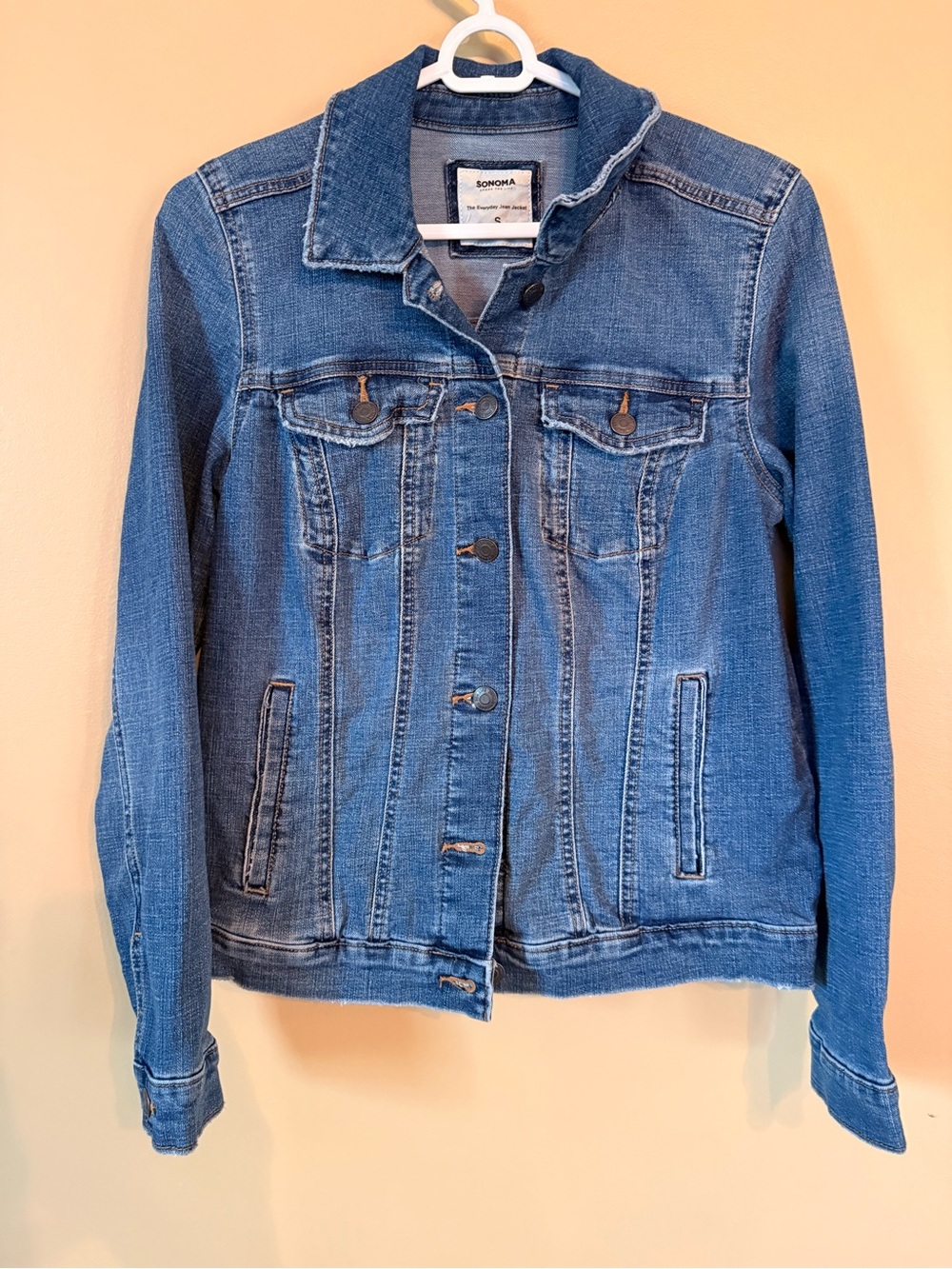 Sonoma The Everyday Jean Jacket Blue Denim Jacket Size S